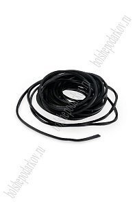 Шнур кожаный плоский 2*2 мм*5 м (SF-2268) черный