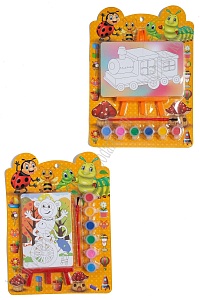 Набор для раскрашивания с мольбертом &quot;Детский&quot; (SF-5563) в ассортименте