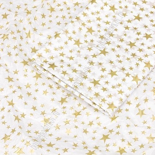 Бумага тишью 50*66 см &amp;quot;Звёздочки&amp;quot; (10 листов) SF-2861, №2