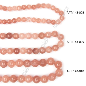 Бусины круглые на нитке 8 мм (SF-7591) гелиолит