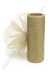 Сетка с люрексом 15 см*5 ярд (SF-2942) золото