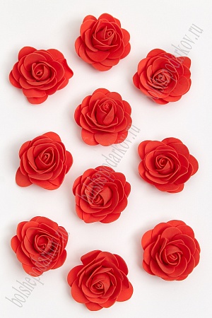 Головки цветов &quot;Роза&quot; 6 см (50 шт) SF-3001, красный