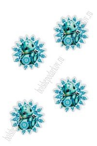 Кабошон-вырубка &quot;Дракончик&quot; (10 шт) SF-6034, №11