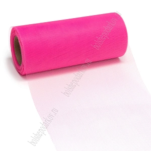 Фатин в шпульках 15 см*25 ярд (SF-603) ярко-розовый №11