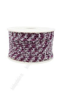 Шнур в бобине с люрексом 3 мм*20 ярд (SF-225) вишневая пенка