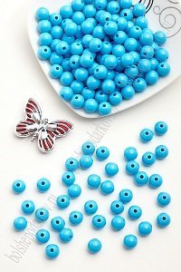 Бусинки пластиковые 10 мм*50 гр (SF-2509) голубой №15