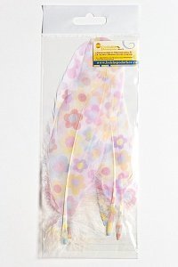 Перья декоративные 16*4,5 см (6 шт) &quot;Ромашки&quot; разноцветные