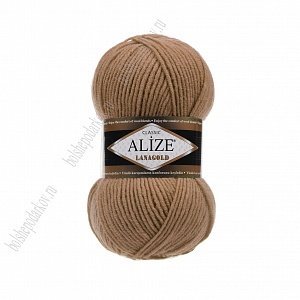 Пряжа &quot;Lana Gold&quot; 100 г*240 м (5 шт) темно-бежевый №466