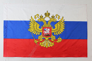 Флаг "России с гербом" 90*135 см  (F011)