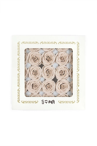 Мыльные цветы &amp;quot;Роза&amp;quot; 6,5*6 см (25 шт) SF-7800, ванильный №3