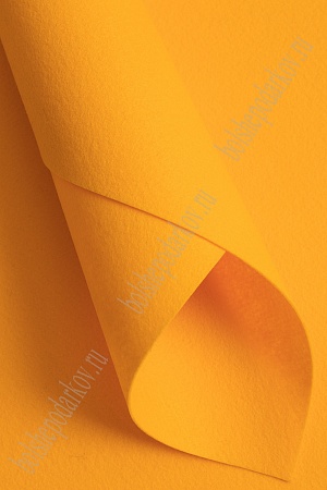 Фетр жесткий 1,2 мм, Корея Solitone 40*55 см (5 шт) оранжевый №918