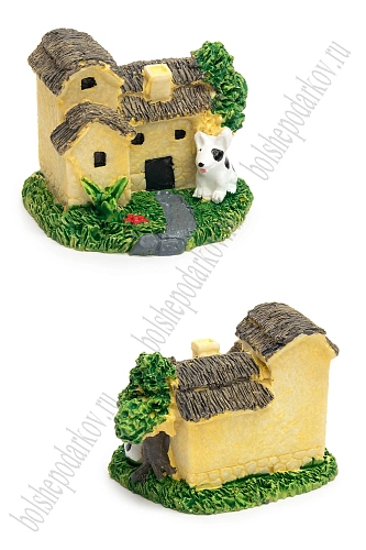 Фигурка миниатюрная &amp;quot;Домик&amp;quot; 5,2*4,5*4,2 см (1 шт) SF-8049, №1