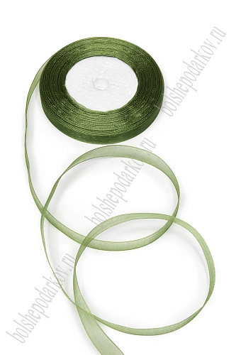 Лента органза 1,2 см*50 ярд (SF-2464) фисташковый №1061