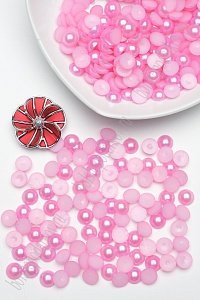 Бусинки половинки под жемчуг 12 мм*50 гр (SF-1446) розовый №96 Бусинки половинки под жемчуг 12 мм*50 гр (SF-1446) розовый №96