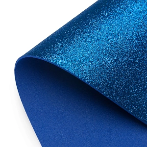 Фоамиран глиттерный А4, 2 мм Premium (10 листов) SF-1955, синий №020А Фоамиран глиттерный А4, 2 мм Premium (10 листов) SF-1955, синий №020А