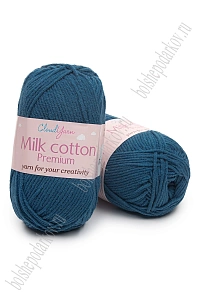 Пряжа "Milk cotton Premium" 50 гр (10 шт) SF-7847, синий