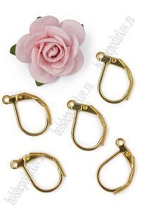 Основа для сережек 14*12 мм (50 шт) SF-7691, золото