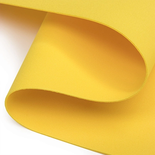 Фоамиран 1 мм, Китай 50*50 см (10 листов) SF-3431, желтый №1021