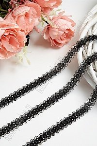 Кружево 1,5 см*30 ярд (SF-102) черный