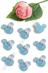 Кабошон "Мультик" (50 шт) SF-5716, голубой