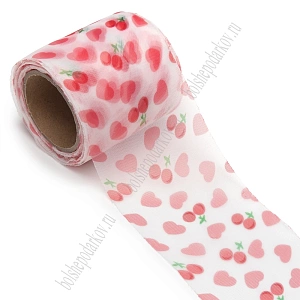 Лента декоративная 6 см*10 ярд (SF-7724) №1