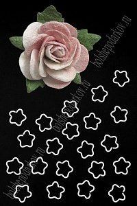 Колечки соединительные &quot;Звёздочка&quot; 16*16 мм (50 шт) SF-7455, белый №2