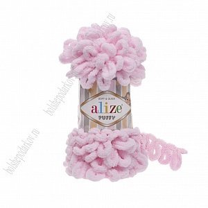 Пряжа &quot;Puffy&quot; 100г* 9,5 м (5 шт) детский розовый №31