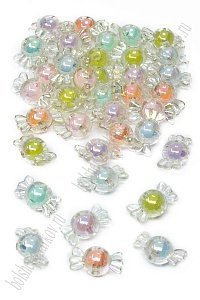 Бусины декоративные 16 мм &quot;Конфетки&quot; (500 гр) SF-7386, ассорти
