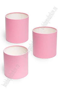 Коробки цилиндр 3 в 1, 16*16,5 см, розовый