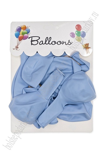 Шарики воздушные 12 дюймов (12 шт) SF-7835, голубой