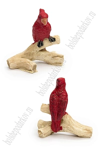 Фигурка миниатюрная &quot;Попугай&quot; 3,5*1,5*4 см (2 шт) SF-8049