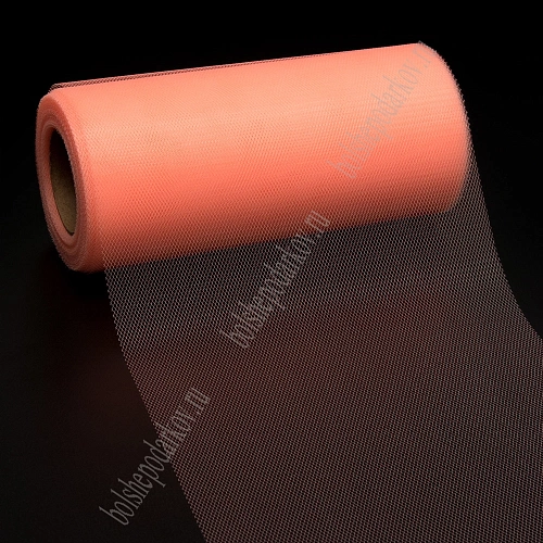 Фатин в шпульках 15 см*25 ярд (SF-603) персиковый №44