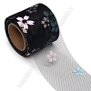 Фатин «Цветочки» 5,5 см*15 ярд (SF-6042) черный №2А