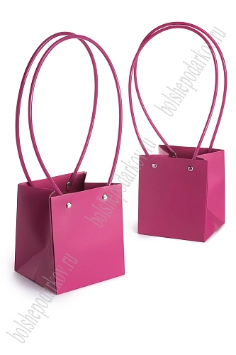 Сумка для цветов 13*15*12 см (10 шт) SF-7377, вишневая пенка