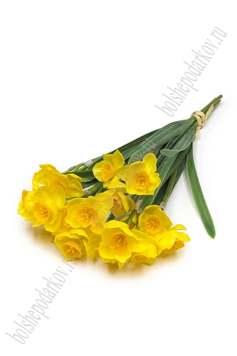Веточка декоративная 31 см &amp;quot;Нарцисс&amp;quot; (SF-8135) желтый №3