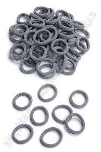 Резинки бесшовные для волос 3 см (100 шт) SF-5754, светло-серый №60