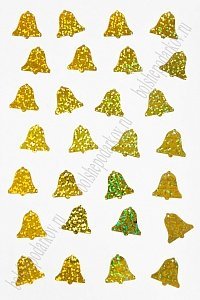 Пайетки &quot;Колокольчик&quot; 19*18 мм*500 гр (SF-3063), золотой