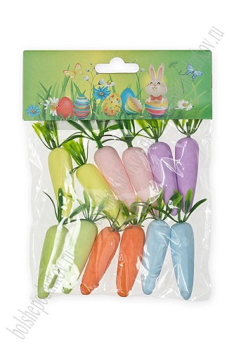 Пасхальный декор &amp;quot;Морковка&amp;quot; 5 см (12 шт) SF-7199, №1
