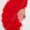 Веер с декоративными перьями (SF-3950) красный