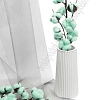 Веточка декоративная 50 см &amp;quot;Хлопок&amp;quot; (SF-1908) аквамарин