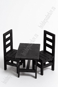 Декор "Стол и стулья" SF-4391, черный