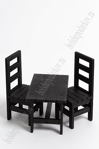 Декор &amp;quot;Стол и стулья&amp;quot; SF-4391, черный
