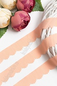 Лента шифоновая 3 см*1,4 м (5 шт) SF-5849, персиковый №14