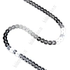 Пайетки 6 мм на нитке (SF-5755) серебро №1