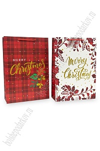 Пакет &quot;Новогодний&quot; 31*44*12 см (12 шт) SF-7829, микс №40