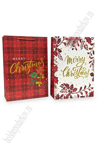 Пакет &amp;quot;Новогодний&amp;quot; 31*44*12 см (12 шт) SF-7829, микс №40