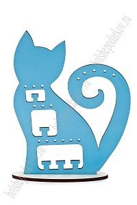 Подставка для заколок и бантиков 19*26 см &quot;Кошечка&quot; голубой