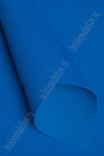 Фоамиран махровый 2 мм (10 листов) SF-1958, синий №019