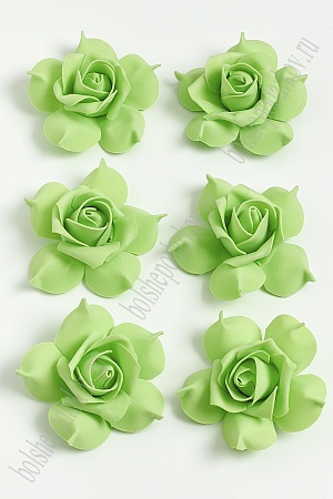 Головки цветов &quot;Роза чайная&quot; 8 см (50 шт) SF-040, зеленый