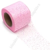 Фатин с блестками 5,5 см*15 ярд (SF-5805) розовый №28